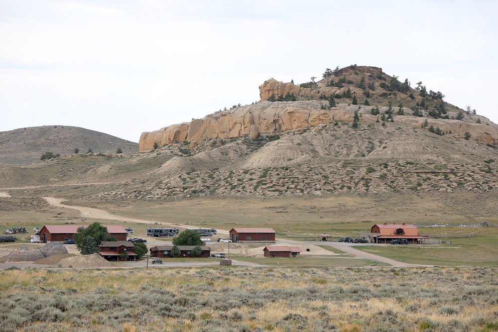 Troubled rapper Kanye West‚Äôs $14m Monster Lake Ranch in Cody, Wyoming. 

The hip hop megastar is reportedly holed up in the main house at the spectacular lakeside resort he and wife Kim Kardashian bought last year, amid his bipolar episode. 

The remote 3090 acre hideaway has an expansive lake which the hip hop superstar has renamed West Lake, and sits in Cody, dubbed the ‚Äòrodeo capital of the world‚Äô. 

Lots of cars were seen at the stunning property on Wednesday (July 22), as Kanye keeps a low profile amid his headline-grabbing mental health issues. 

Wife Kim leaped to his defense earlier today, asking for ‚Äúcompassion and empathy‚Äù as their family works through the high profile drama.

Pictured: Monster Lake Ranch
Ref: SPL5178332 230720 NON-EXCLUSIVE
Picture by: SplashNews.com

Splash News and Pictures
USA: +1 310-525-5808
London: +44 (0)20 8126 1009
Berlin: +49 175 3764 166
photodesk@splashnews.com

World Rights