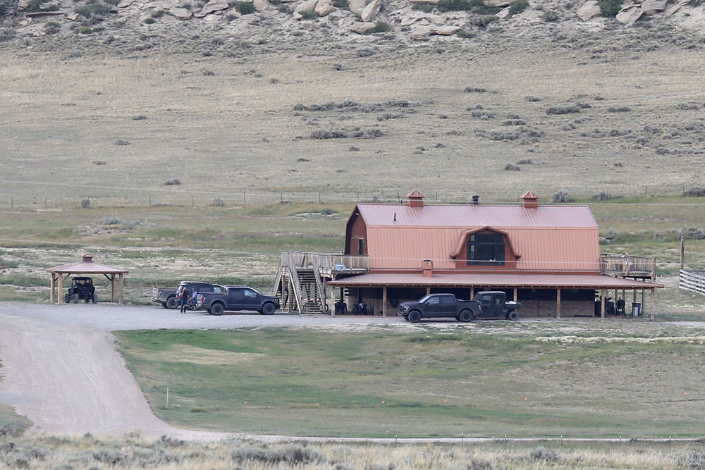 Troubled rapper Kanye West‚Äôs $14m Monster Lake Ranch in Cody, Wyoming. 

The hip hop megastar is reportedly holed up in the main house at the spectacular lakeside resort he and wife Kim Kardashian bought last year, amid his bipolar episode. 

The remote 3090 acre hideaway has an expansive lake which the hip hop superstar has renamed West Lake, and sits in Cody, dubbed the ‚Äòrodeo capital of the world‚Äô. 

Lots of cars were seen at the stunning property on Wednesday (July 22), as Kanye keeps a low profile amid his headline-grabbing mental health issues. 

Wife Kim leaped to his defense earlier today, asking for ‚Äúcompassion and empathy‚Äù as their family works through the high profile drama.

Pictured: Monster Lake Ranch
Ref: SPL5178332 230720 NON-EXCLUSIVE
Picture by: SplashNews.com

Splash News and Pictures
USA: +1 310-525-5808
London: +44 (0)20 8126 1009
Berlin: +49 175 3764 166
photodesk@splashnews.com

World Rights