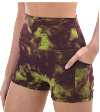 tie-dye running shorts