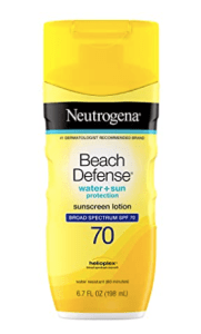 Neutrogena beach defense sunscreen