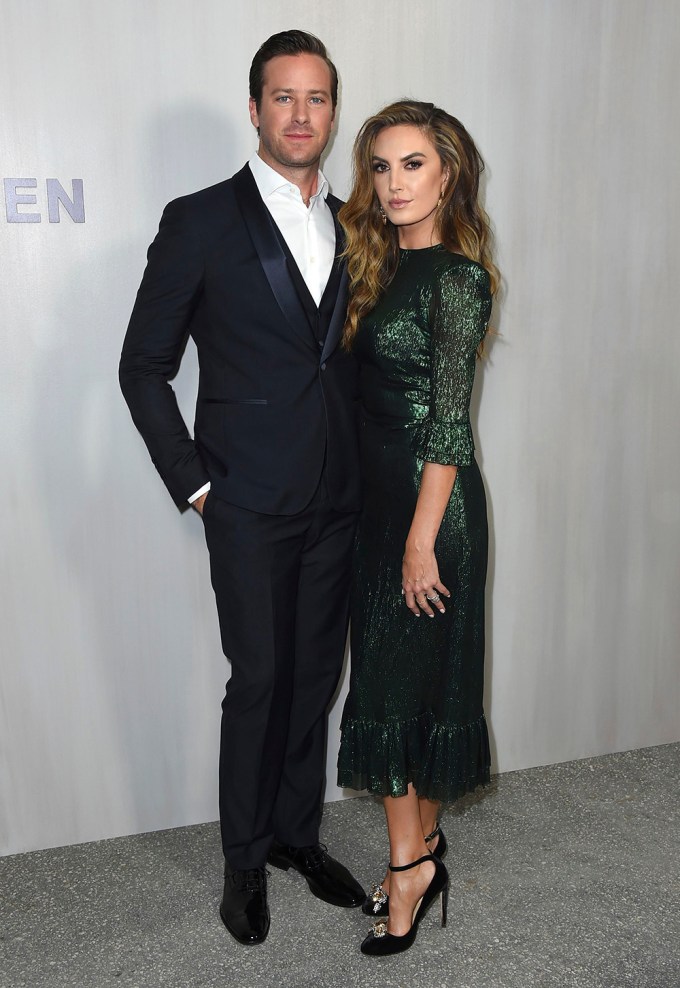 Armie Hammer & Elizabeth Chambers pose