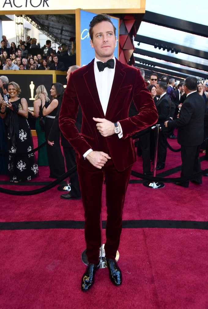 Armie Hammer at the Golden Globes