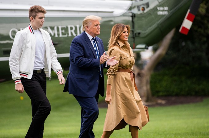 Donald & Melania Trump & son Barron