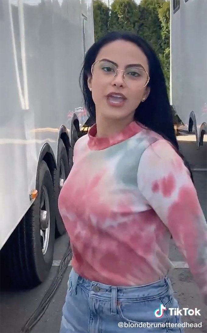 Camila Mendes wears Rainbow Shops