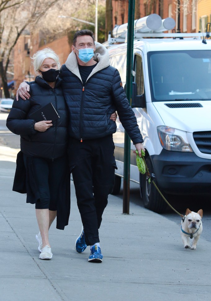 Deborra-Lee Furness & Hugh Jackman Out In Manhattan