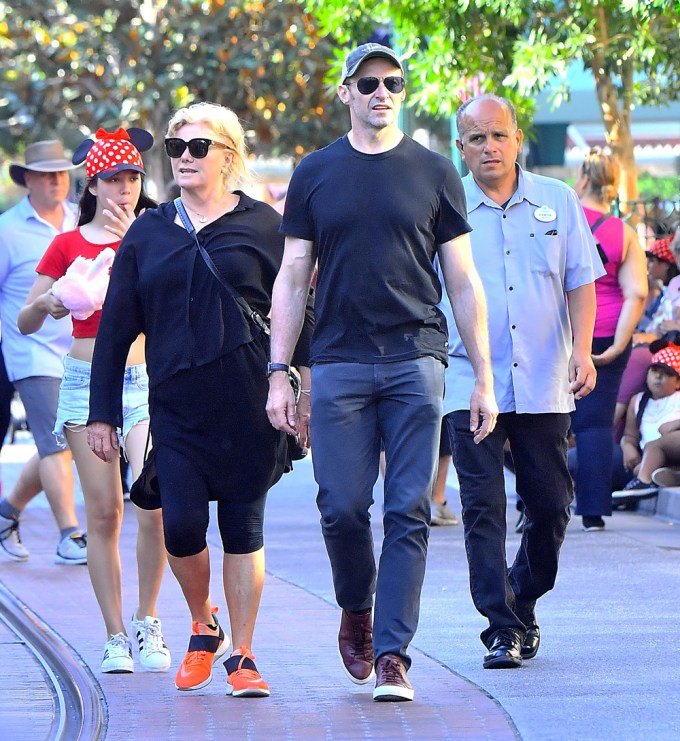 Deborra-Lee Furness & Hugh Jackman In Disneyland