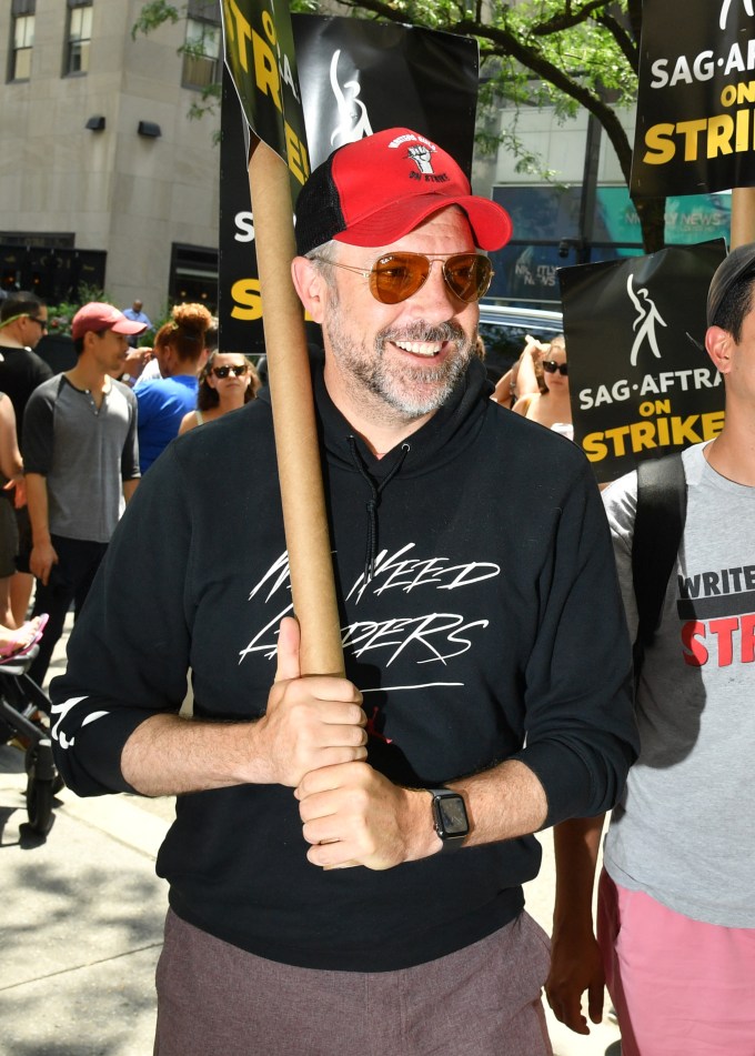 Jason Sudeikis at SAG-AFTRA Strike