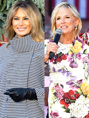 Melania Trump and Jill Biden