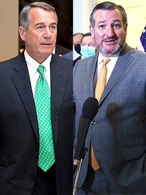 John Boehner Ted Cruz