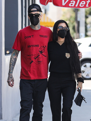 Travis Barker and Kourtney Kardashian
