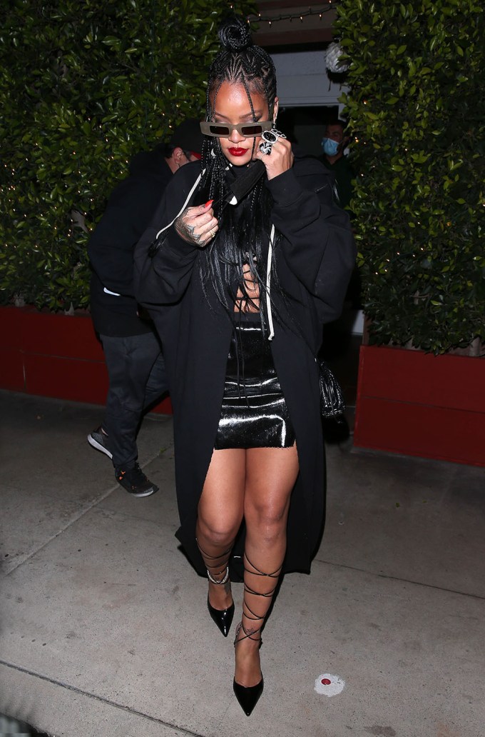 Stars In Jackets Longer Than Minis: Rihanna & More