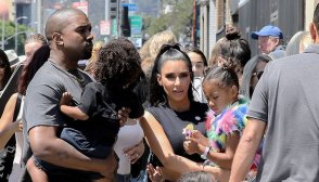Kim Kardashian, Kanye West, North West, Saint West