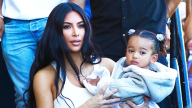 Kim Kardashian and Chicago West