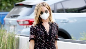 Ashley Tisdale wearing a flowy maxi dress