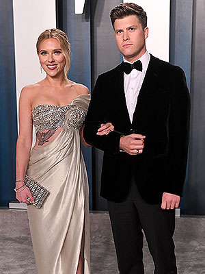 Colin Jost, Scarlett Johansson at MTV Movie & TV Awards 2021