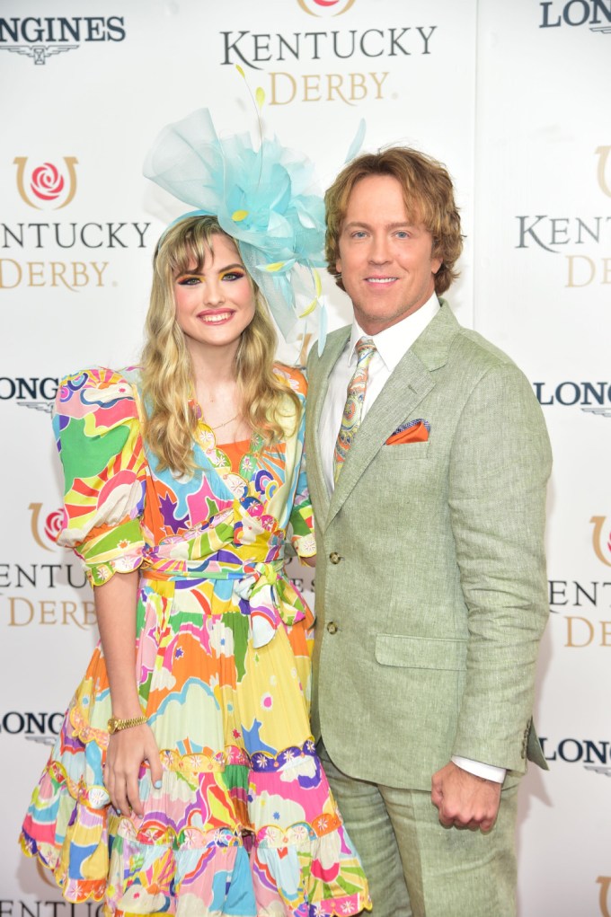 Dannielynn Birkhead and Larry Birkhead at the Kentucky Derby