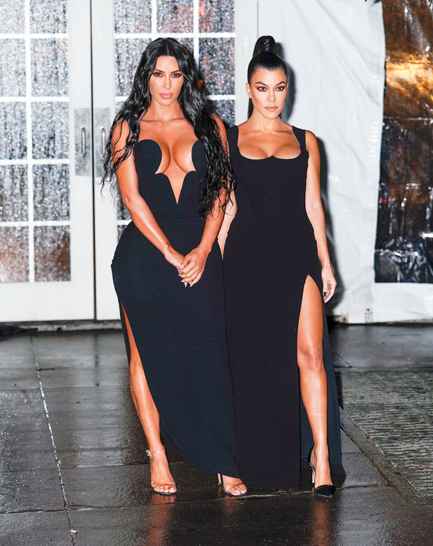 Kim Kardashian and Kourtney Kardashian