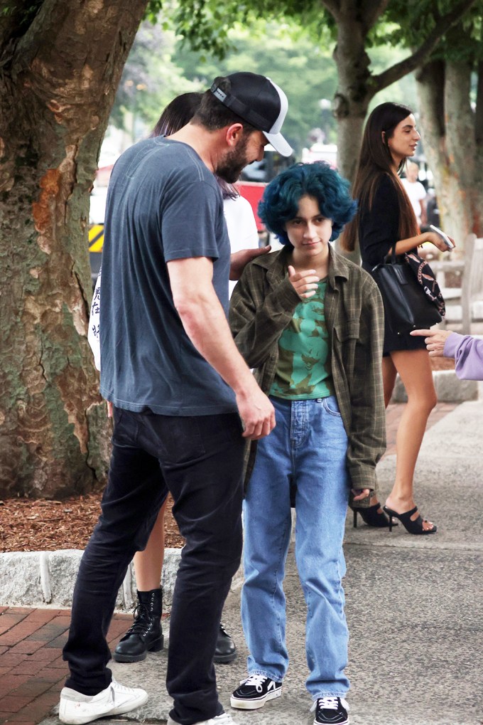 Ben Affleck Smiles With J.Lo’s Daughter, Emme