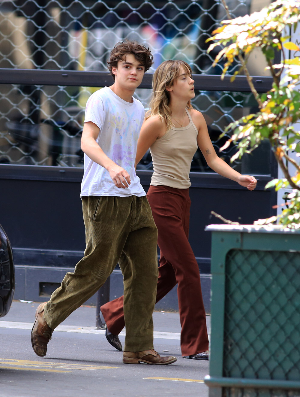 Jack Depp and his new girlfriend Camille Jansen strolling in Paris