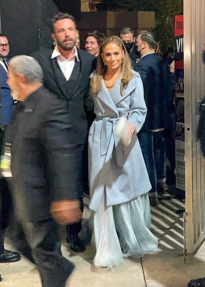 Ben Affleck & Jennifer Lopez At ‘The Tender Bar’ Screening