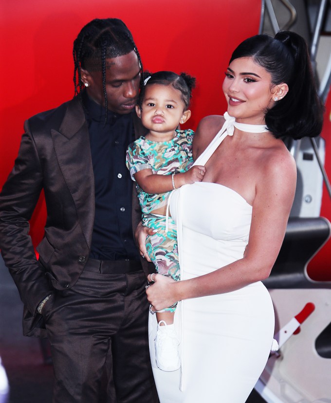 Kylie Jenner With Stormi & Travis Scott