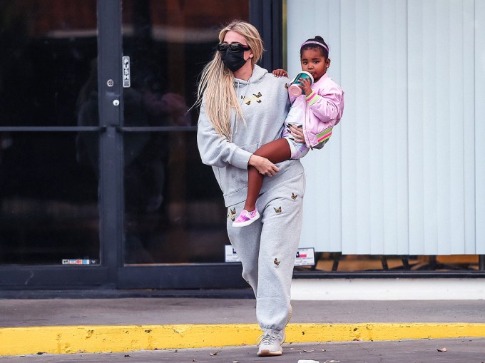 Khloe Kardashian Carrying True Thompson