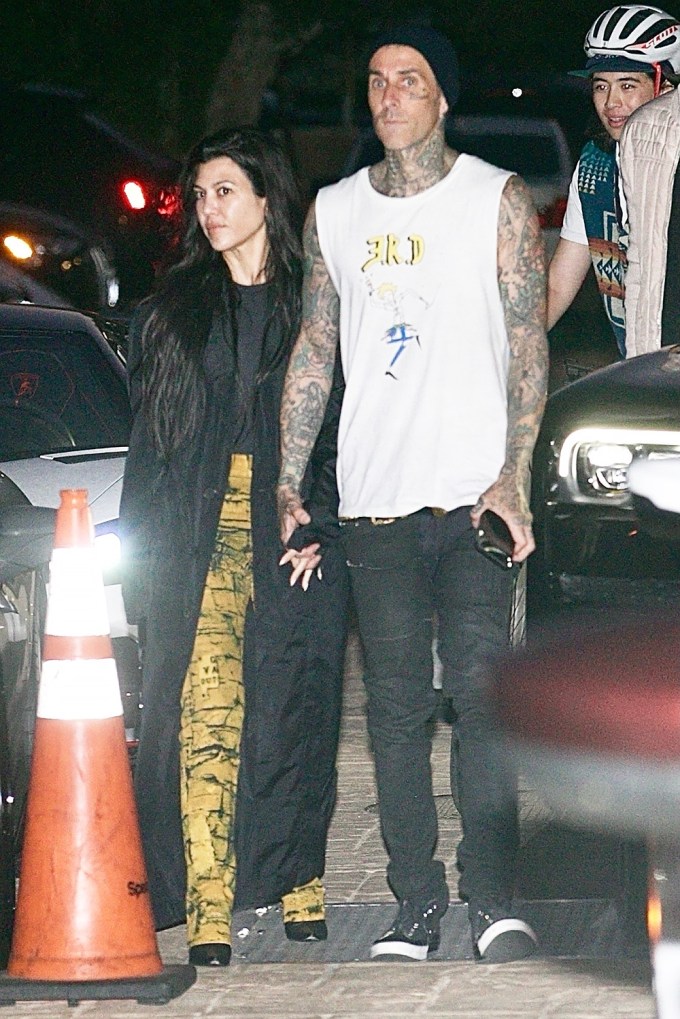 Kourtney Kardashian & Travis Barker Head To Nobu