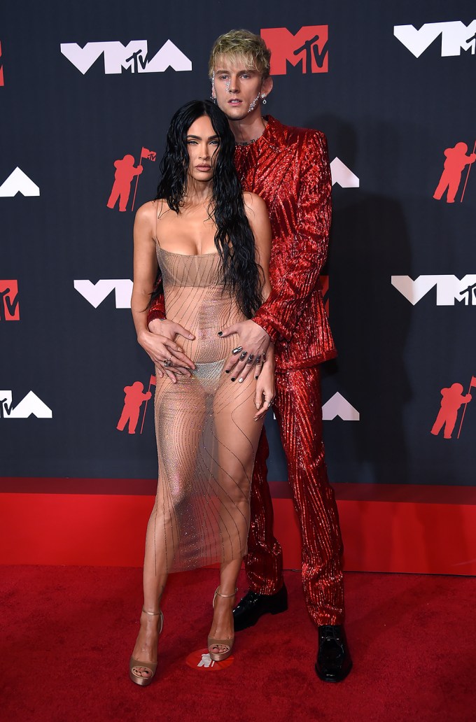 MGK and Megan Fox at the 2021 VMAs