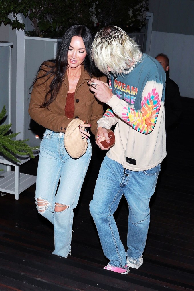 Megan Fox and Machine Gun Kelly in WeHo in 2021