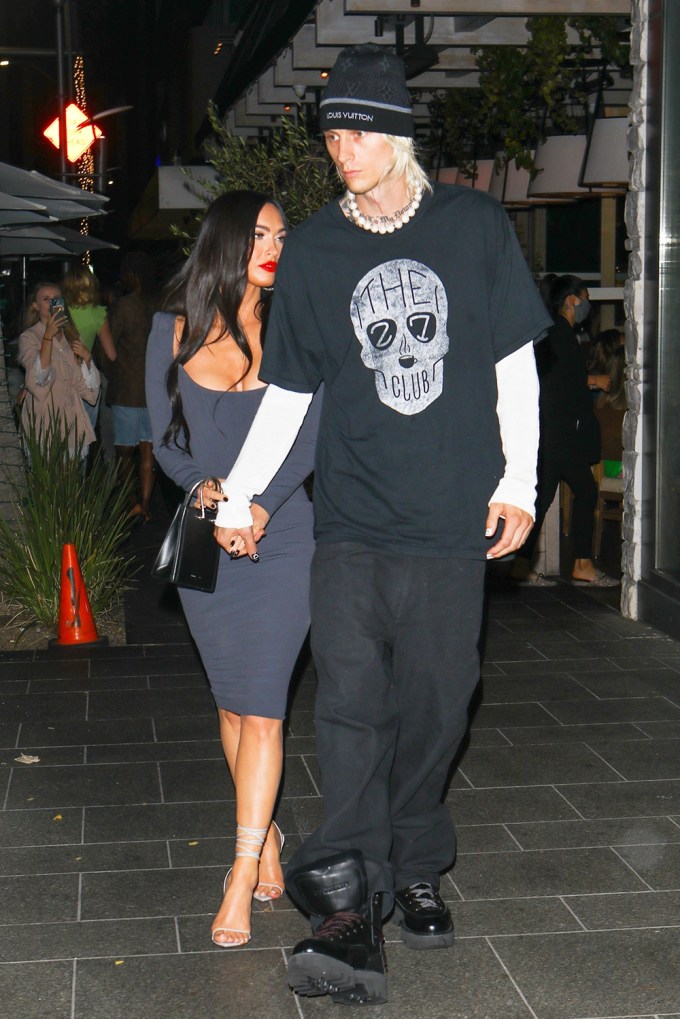 Megan Fox and Machine Gun Kelly at Avra