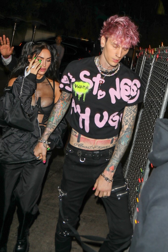 Machine Gun Kelly and Megan Fox at an Avril Lavigne Show