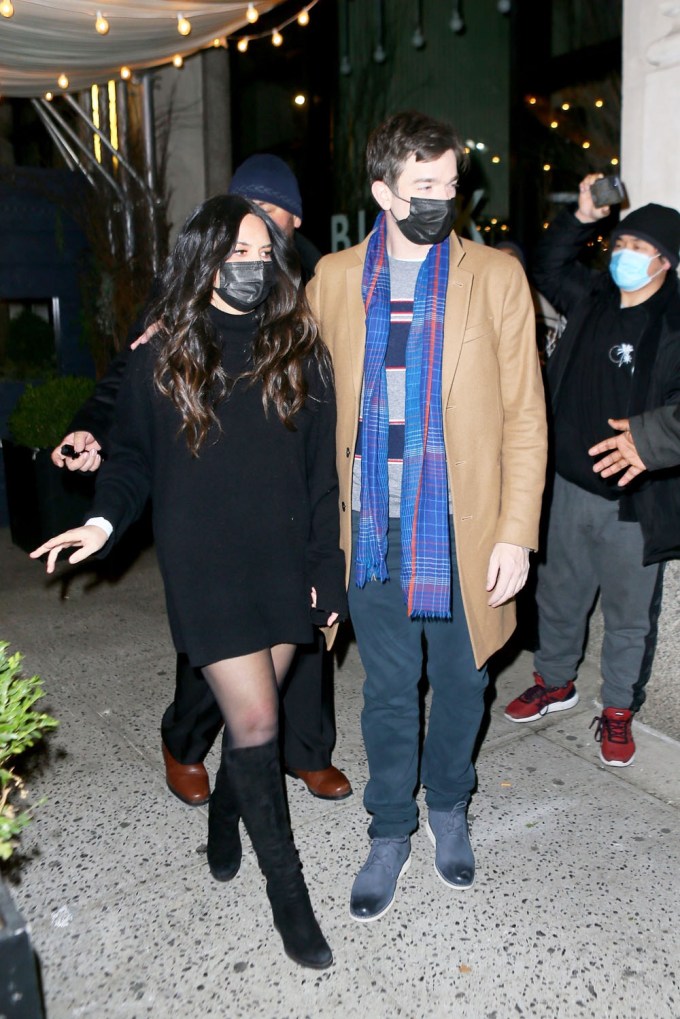 John Mulaney & Olivia Munn At An SNL Afterparty