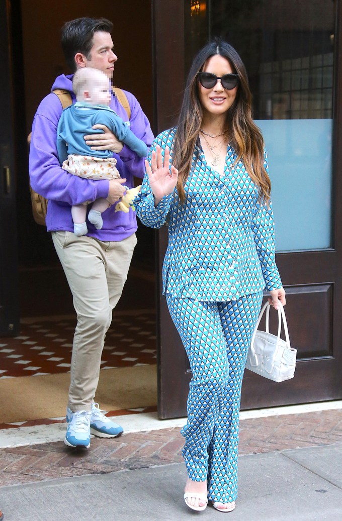 Olivia Munn & Family In NYC