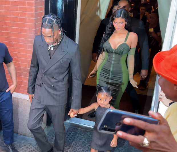 Travis Scott, Kylie Jenner, Stormi Webster