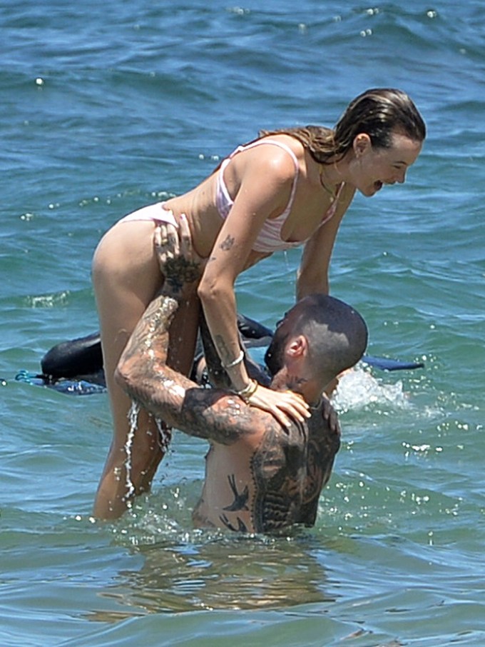 Adam Levine & Behati Prinsloo in Maui