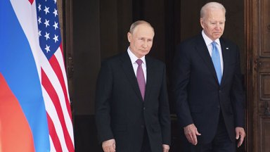 Joe Biden and Vladimir Putin