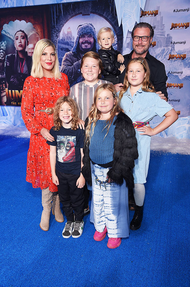 tori spelling, dean mcdermott, and their children