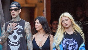 Travis Barker, Kourtney Kardashian & his daughter Alabama