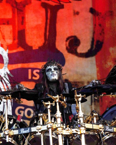 Editorial use onlyMandatory Credit: Photo by Rob Monk/Future/Shutterstock (1773027a)Joey JordisonDownload 2009 - Slipknot