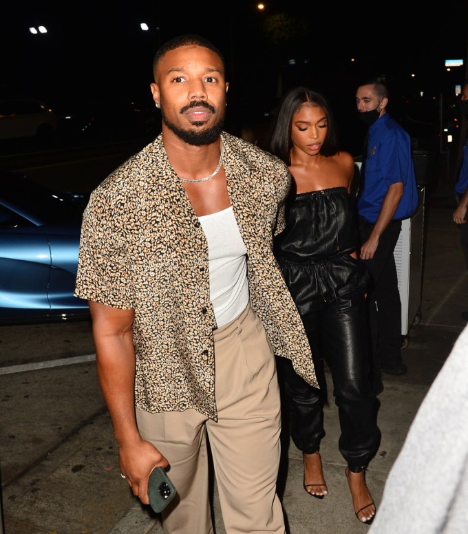 Michael B. Jordan & Lori Harvey On A Night Out