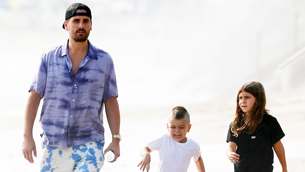 scott disick with kids reign and penelope