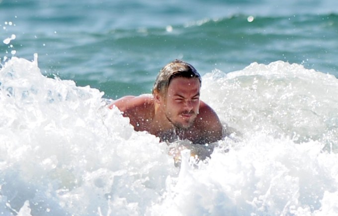 Derek Hough in the water