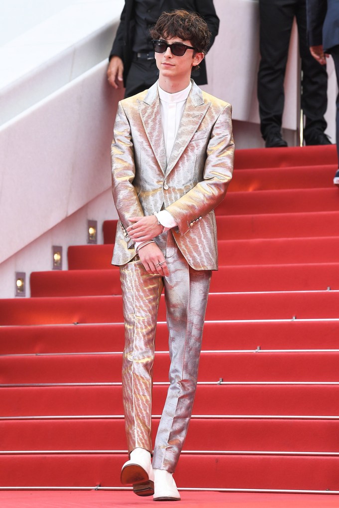 Timothee Chalamet at The French Dispatch premiere