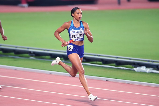 Allyson Felix at the 2019 IAAF World Championships