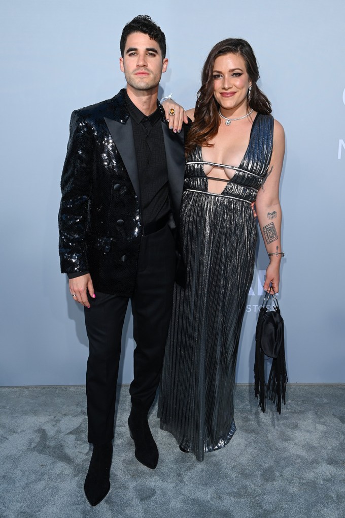 Darren Criss and Mia Swier and 27th amfAR Gala