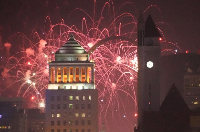 Fourth Of July Fireworks In St. Louis, Missouri