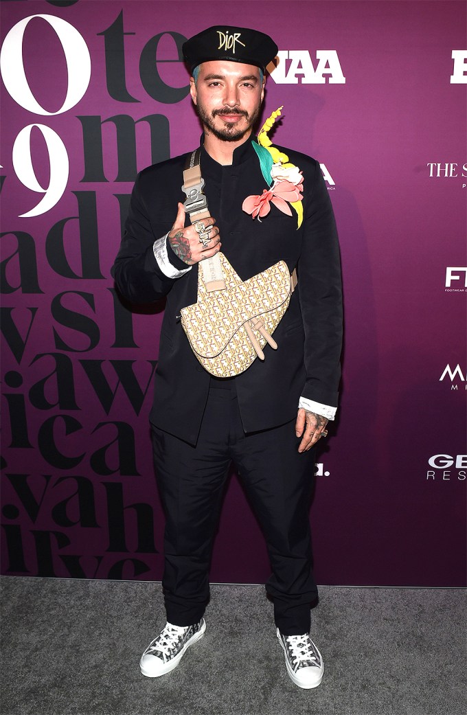 J Balvin Shows His Love Of Footwear