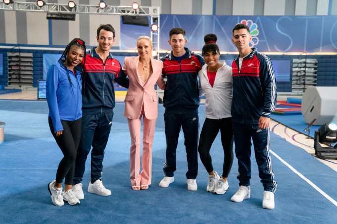 Jonas Brothers With Nastia Liukin & More