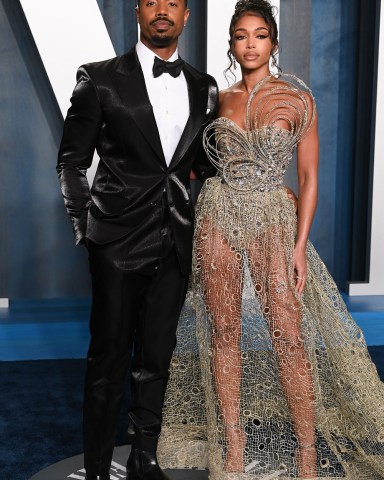 Michael B. Jordan and Lori Harvey
Vanity Fair Oscar Party, Arrivals, Los Angeles, USA - 27 Mar 2022