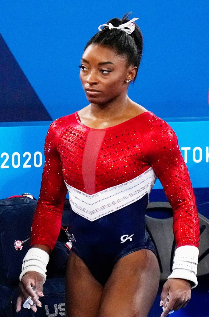 Simone Biles Prepares For The Gymnastics Team Final